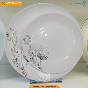 سرویس 25 پارچه گرد قاصدک مشکی کد 40100