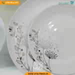 سرویس 25 پارچه گرد قاصدک مشکی کد 40100 - Image 2
