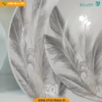 سرویس 25 پارچه گرد پر مشکی کد 40101