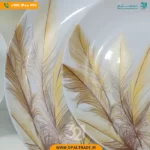 سرویس 25 پارچه گرد پر طلایی کد 40103