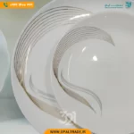 سرویس 25 پارچه گرد شمل طلایی کد 40104