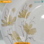 سرویس 25 پارچه گرد شمل طلایی کد 40104