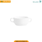 پیاله دسته دار 10 سانتیمتری سفید هتلی چینی زرین کد 42101
