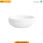 پیاله 13 سانتیمتری سفید هتلی چینی زرین کد 42118