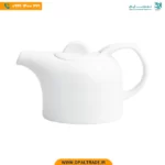 قوری چای 3 فنجان سفید هتلی چینی زرین کد 42123