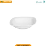 سالادخوری 18 سانتیمتری مربع سفید هتلی چینی زرین کد 42143