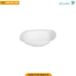 سالادخوری 14 سانتیمتری مربع سفید هتلی چینی زرین کد 42145