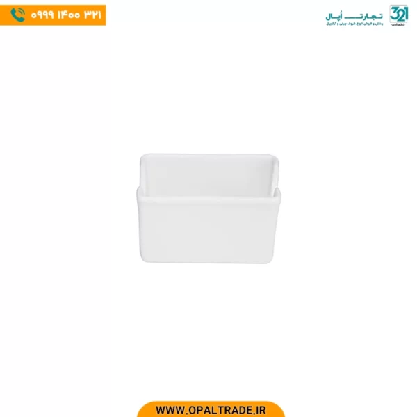 جای قند و شکر مربع سفید هتلی چینی زرین کد 42147 - Image 1