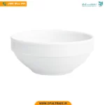 پیاله 16 سانتیمتری سفید هتلی چینی زرین کد 42157