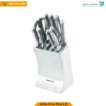 1418 ‫سرویس کارد 10 پارچه استیل تیتانیوم‬‏ کد 82198