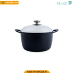 2011 ‫قابلمه تک سرام یکی 24 مشکی با درب پیرکس‬‏ کد 82134