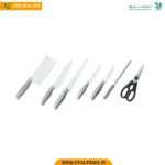 2411 ‫سرویس کارد سرامیکی 8 پارچه استیل‬‏ کد 82196