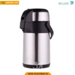 2624 ‫فلاسک 2/5 لیتر پمپی استیل‬‏ کد 82125