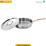 2699 ‫سرویس قابلمه 12 پارچه استیل دسته مسی‬‏ کد 82183