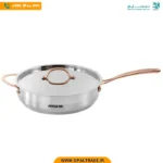 2699 ‫سرویس قابلمه 12 پارچه استیل دسته مسی‬‏ کد 82183