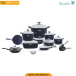 2917 ‫سرویس قابلمه 22 پارچه چدن تیتانیوم‬‏ کد 82178