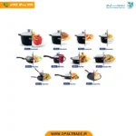 2917 ‫سرویس قابلمه 22 پارچه چدن تیتانیوم‬‏ کد 82178