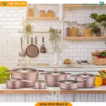 2969 ‫سرویس قابلمه 8 پارچه گرانتی تیتانیوم‬‏ کد 82176