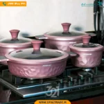 2969 ‫سرویس قابلمه 8 پارچه گرانتی تیتانیوم‬‏ کد 82176