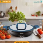 3107 ‫تابه دو دسته دسته آبی سایز 32‬‏  کد 82118 - Image 2