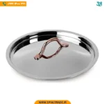 2979 تابه تک استیل سایز 24 دو درب دسته مسی کد 82112