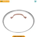 2979 تابه تک استیل سایز 24 دو درب دسته مسی کد 82112