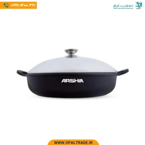 تابه چدنی آلومینیومی عرشیا سایز ۳۲ سانتی‌متر
