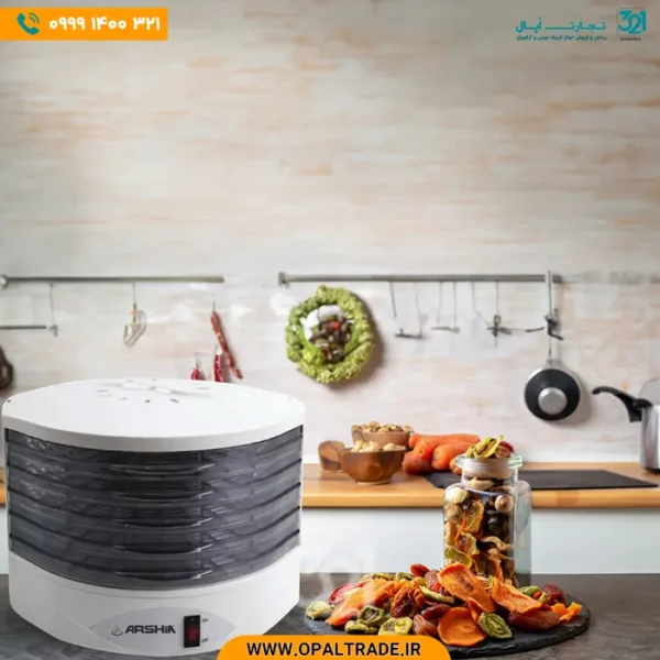 1340 میوه خشک کن‬ ‫5 طبقه سفید‬‫ کد 82386