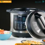 2597 ‫دو قابلمه‬‫زودپز چندکاره برقی مشکی‬ کد 82328