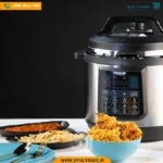 2597 ‫دو قابلمه‬‫زودپز چندکاره برقی مشکی‬ کد 82328