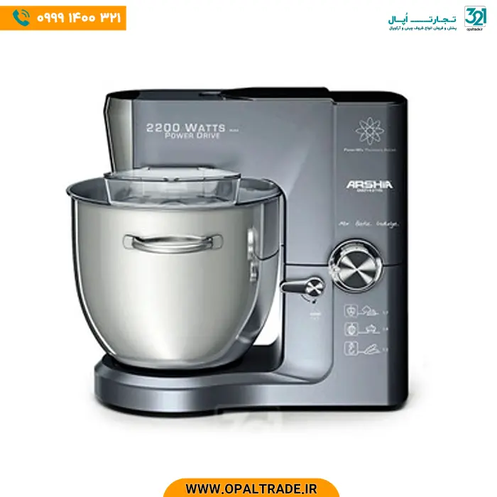 opaltrade-products-arshia-2745-82394-1 2745 همزن کاسه دار حرفه ای 10 لیتر 2200 وات کد 82394