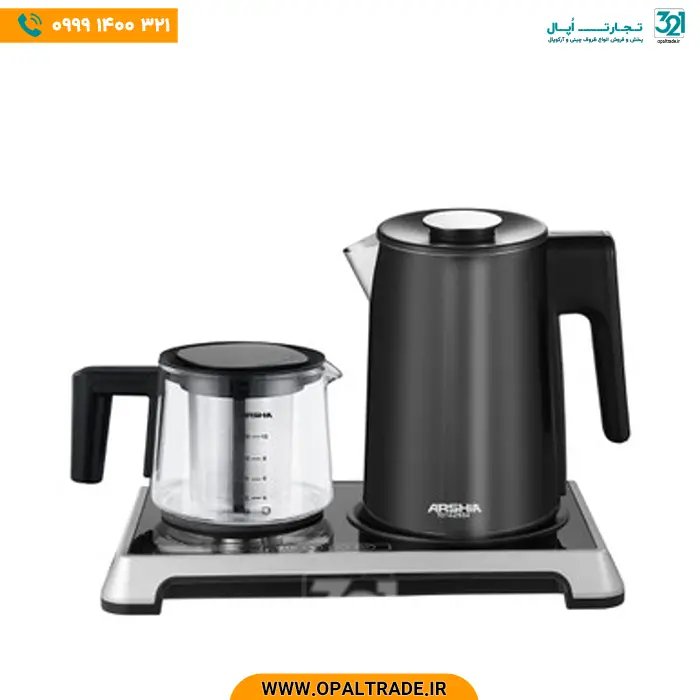 opaltrade-products-arshia-2934-82310-1 2934 چای ساز استیل لمسی مشکی جدید کد 82310