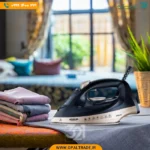 3203 ‫اتو بخار دستی مشکی طلایی‬‏ کد 82235