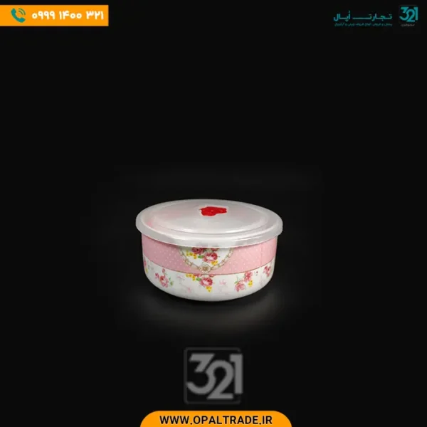 ست 6 پارچه چینی نسترن گل صورتی کد 30106