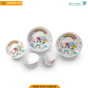 سرویس غذاخوری آرکوپال 5 پارچه کودک کد 72100