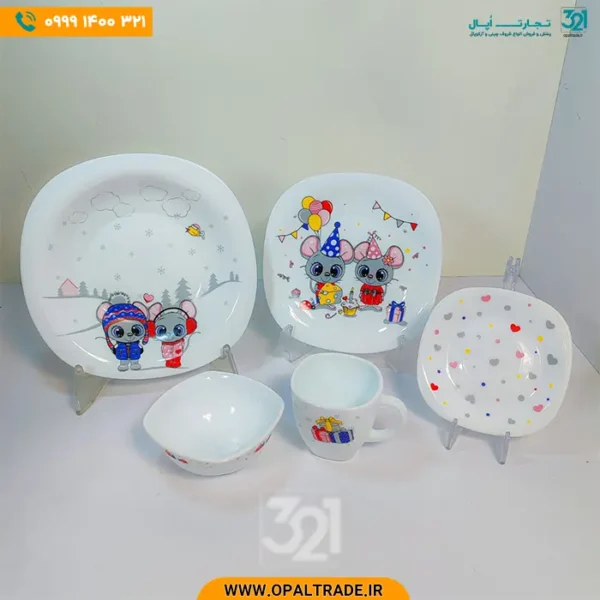 سرویس غذاخوری آرکوپال 5 پارچه کودک کد 72106