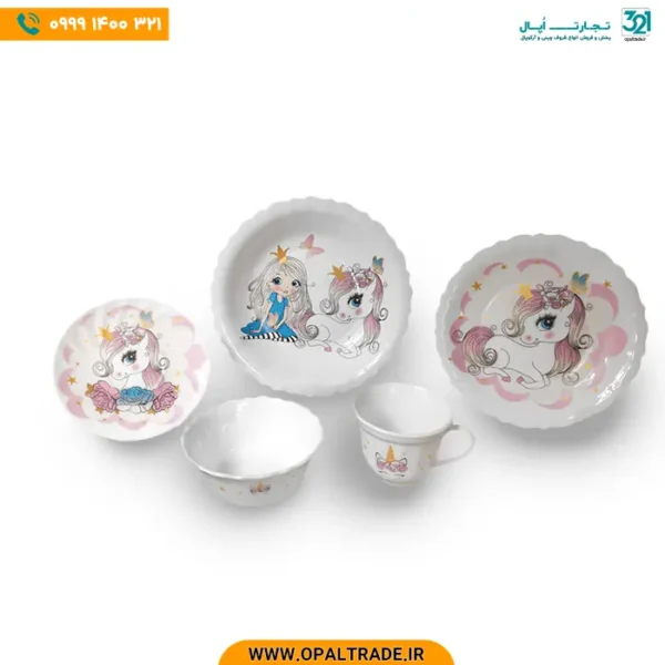 سرویس غذاخوری آرکوپال 5 پارچه کودک کد 72107