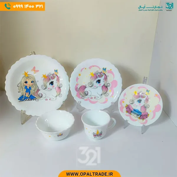 سرویس غذاخوری آرکوپال 5 پارچه کودک کد 72107