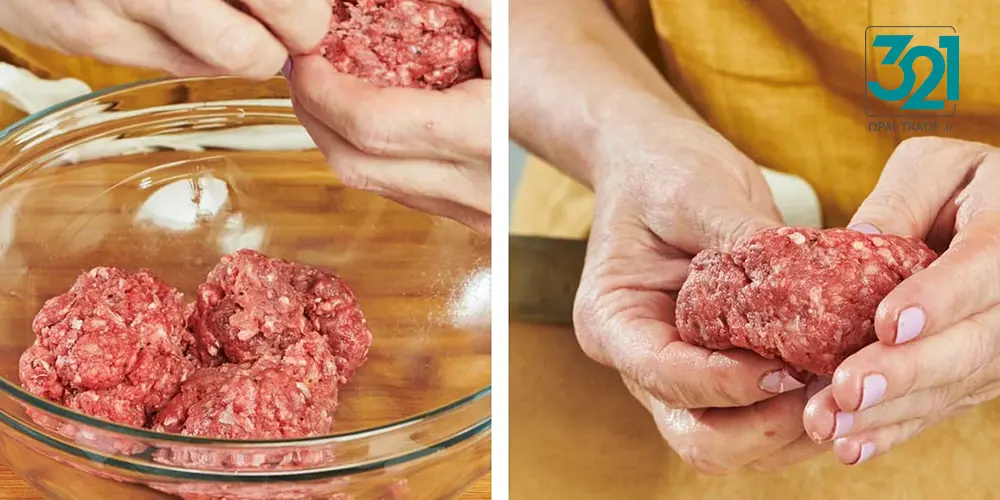 طرز تهیه همبرگر خانگی با گوشت چرخ کرده را مرحله به مرحله یاد بگیرید. یک همبرگر خوشمزه و سالم در خانه درست کنید. خرید ظروف سرو غذا از فروشگاه اینترنتی تجارت اپال برای لذت بیشتر از وعده‌های خانگی.