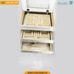 کنسول قاشق و چنگال سلطنتی مرمر کرم استخانی کد 30111