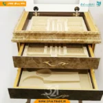 کنسول قاشق و چنگال سلطنتی مرمریت امپرادو تیره کد 30113