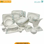 سرویس چینی استخانی 18 نفره 129 پارچه مقصود کد90253