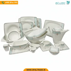 سرویس چینی استخانی 18 نفره 129 پارچه مقصود کد90253