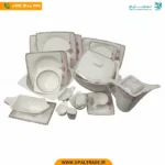 سرویس چینی استخانی 12 نفره 90 پارچه مقصود کد90254