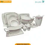 سرویس چینی استخانی 12 نفره 90 پارچه مقصود کد90254