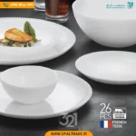 سرویس غذاخوری 26 پارچه کوکونات سفید گلدن اپال کد60204