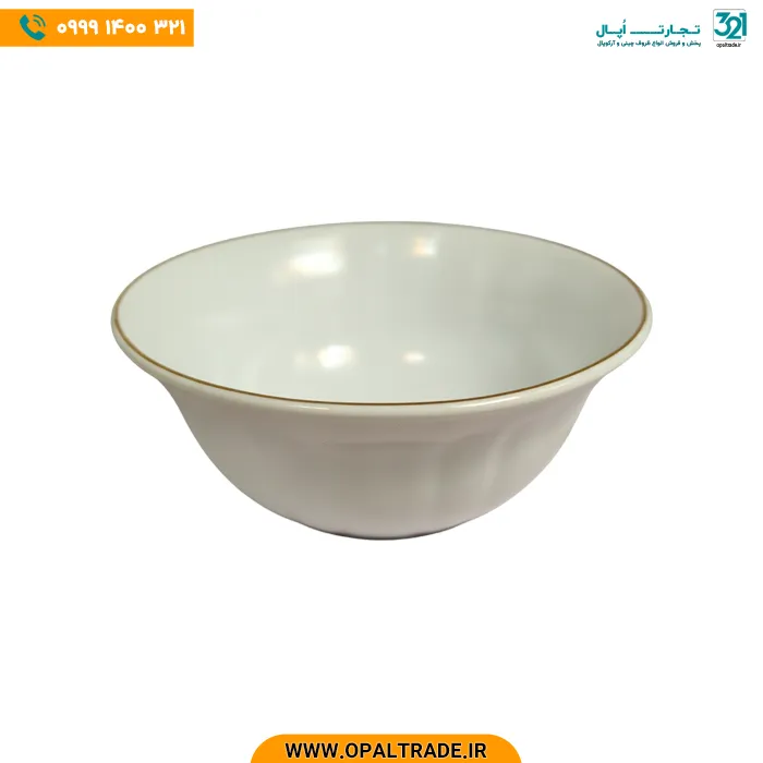 Round-soup-bowl-opaltrade کاسه آبگوشت آرکوپال گرد لب طلا
