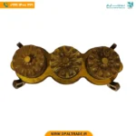 اردو خوری سه‌خانه شیشه‌ای با پایه چوبی کد 50181 - Image 2