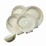 سرویس آرکوپال ۲۶ پارچه شمل طلا لب طلا کد 50174