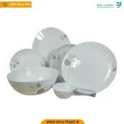 سرویس 26 پارچه گرد اُپال شاخه نبات